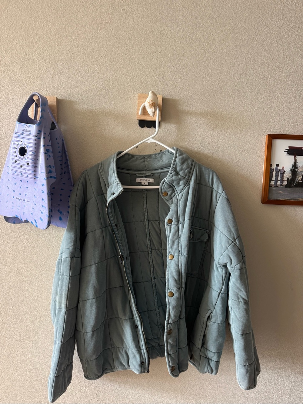 Oversized O’Neill Quilted Light Sage Jacket